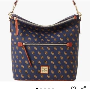 Dooney & Bourke Navy and Brown Women's Bag & Wallet